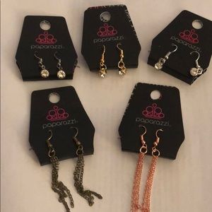 Lot 8 paparazzi earrings